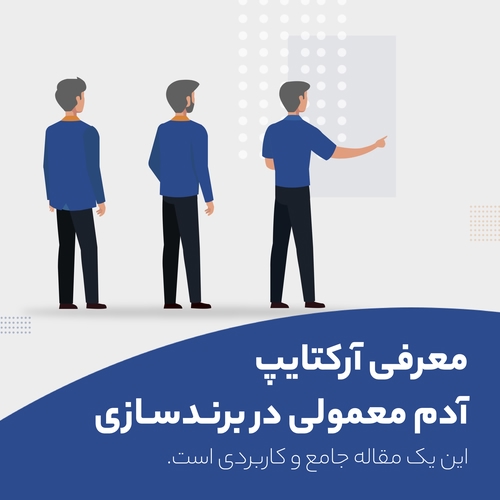 تصویر طراحی شده توسط آژانس برندسازی راهبر، نمادی از آرکتایپ مرد معمولی (Regular guy)