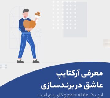تصویری نماد آرکتایپ عاشق و طراحی شده توسط آژانس برندینگ راهبر